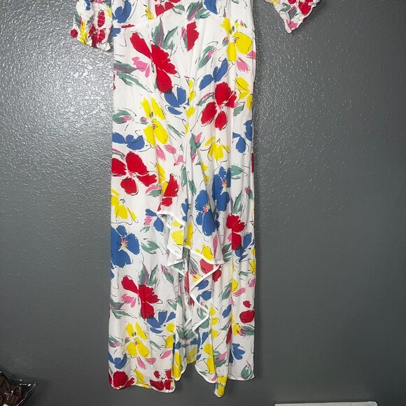 Share Rixo x Target Floral Puff Sleeve Midi Dress Size 2 - Picture 4 of 10